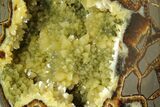 Polished, Crystal Filled Septarian Nodule - Utah #170014-3